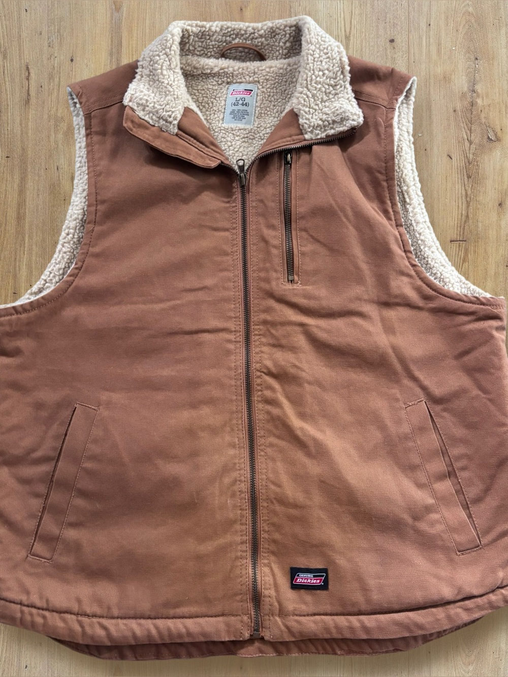 Dickies Sherpa-Lined Workwear Duck Vest Large